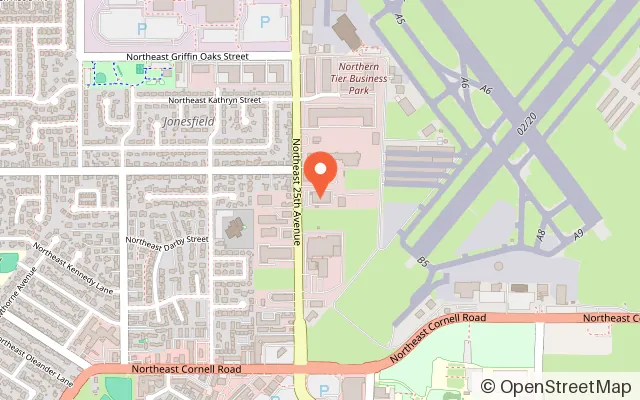 Map showing Next Level Pinball Shop & Museum in Hillsboro, OR