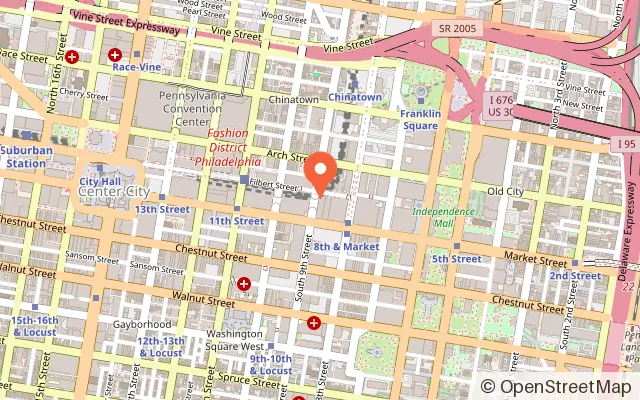 Map showing Kids Kastle in Philadelphia, PA