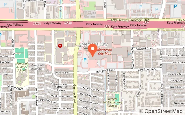Map showing Frolic's Castle in Houston, TX