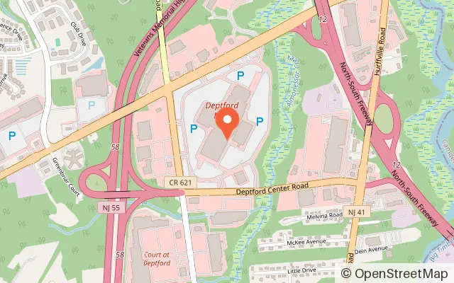 Map showing Kids Kastle in Deptford, NJ