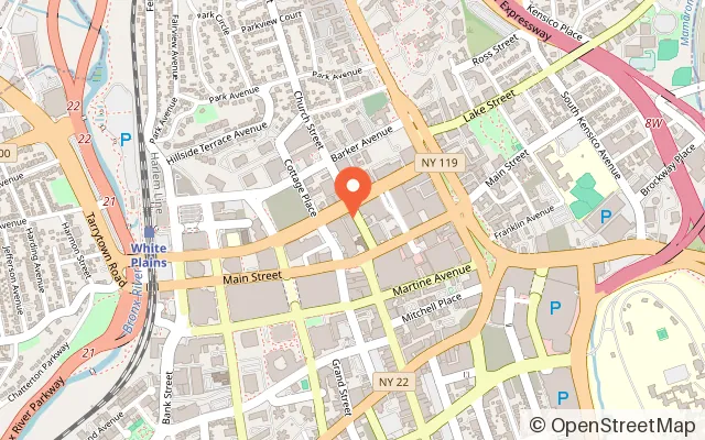 Map showing 5th Dimension VR in White Plains, NY