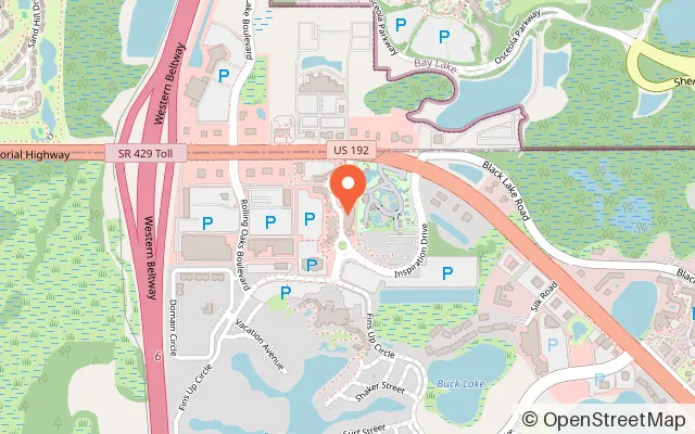 Map showing GameTime Kissimmee in Kissimmee, FL