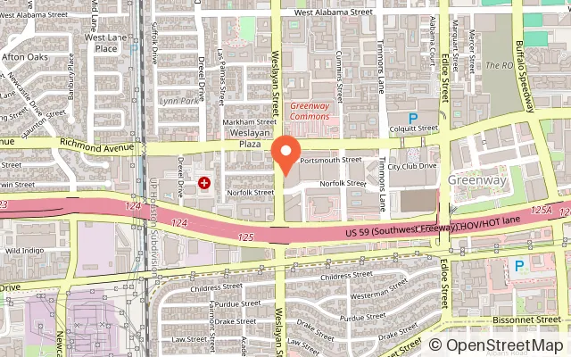 Map showing Holey Moley Golf Club Houston in Houston, TX