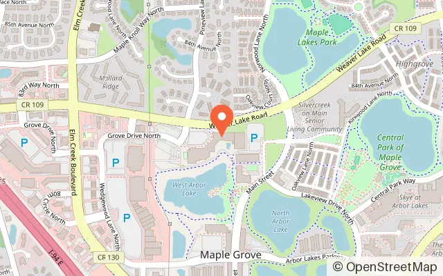 Map showing Maple Maze in Maple Grove, MN