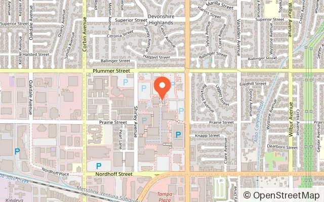 Map showing Dave & Buster's Northridge in Northridge, CA