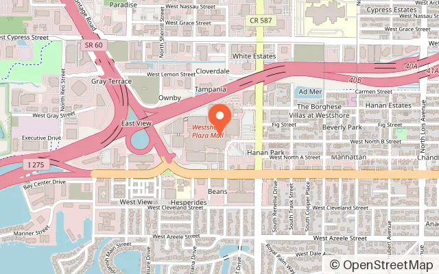 Map showing Saturn 5 Arcade in Tampa, FL