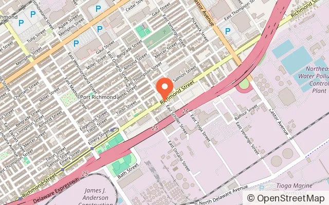 Map showing Little Munchkins Playroom in Philadelphia, PA