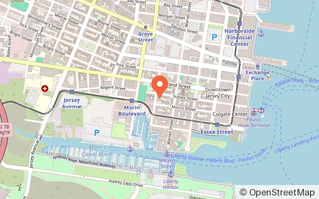 Map showing Krayon Park in Jersey City, NJ
