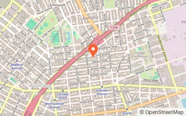 Map showing Twinkle Playspace in Brooklyn, NY