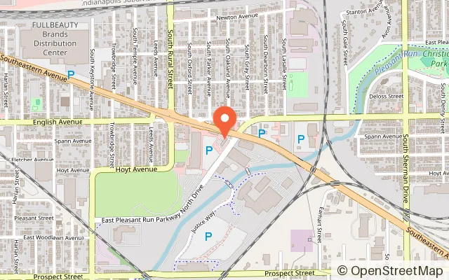 Map showing McDonald's PlayPlace in Indianapolis, IN