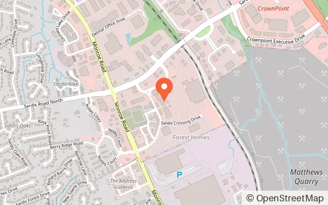 Map showing Activate Games in Charlotte, NC