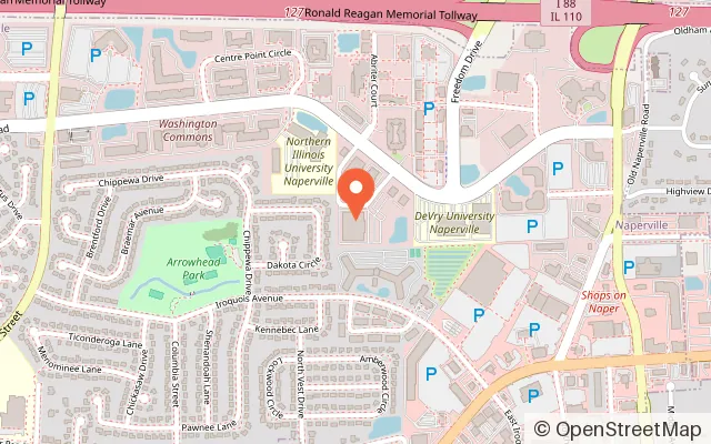 Map showing The Playroom in Naperville, IL