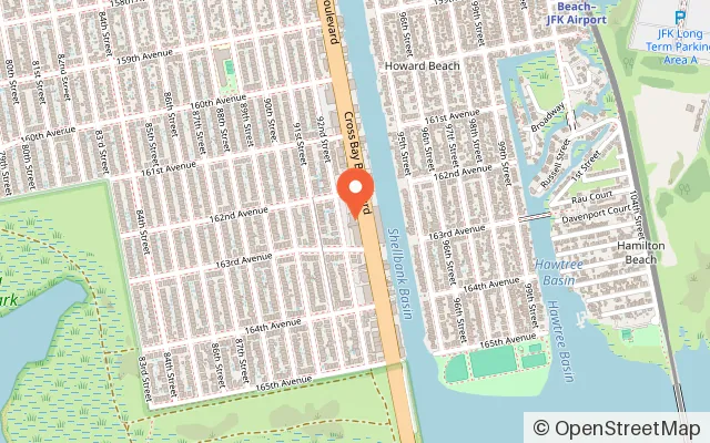 Map showing Kids 'N Shape - Queens in Howard Beach, NY