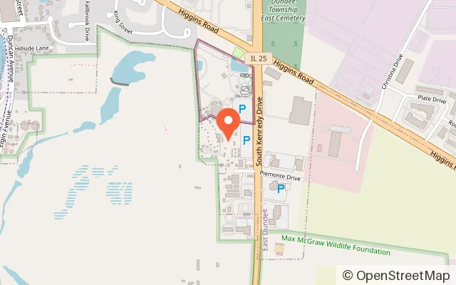 Map showing Paintball Explosion in East Dundee, IL