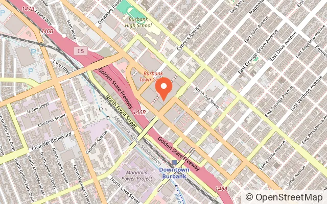 Map showing Candeeland - Burbank - Kids Birthday Parties and Daily Indoor Playground in Burbank, CA