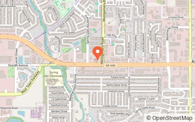 Map showing Congo River Golf in Altamonte Springs, FL