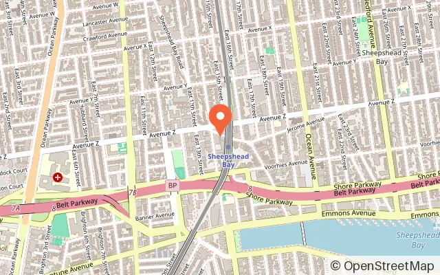 Map showing Rainbow Playspace in Brooklyn, NY