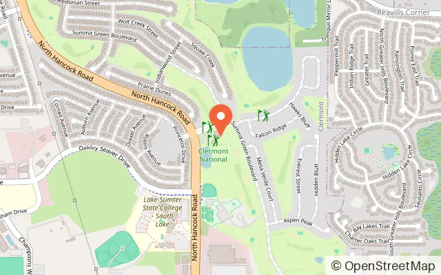 Map showing Mini Golf at Clermont National in Clermont, FL