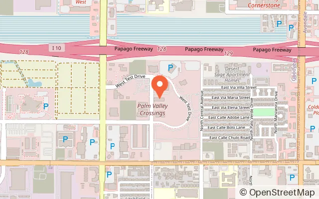 Map showing Elevate Trampoline Park in Goodyear, AZ