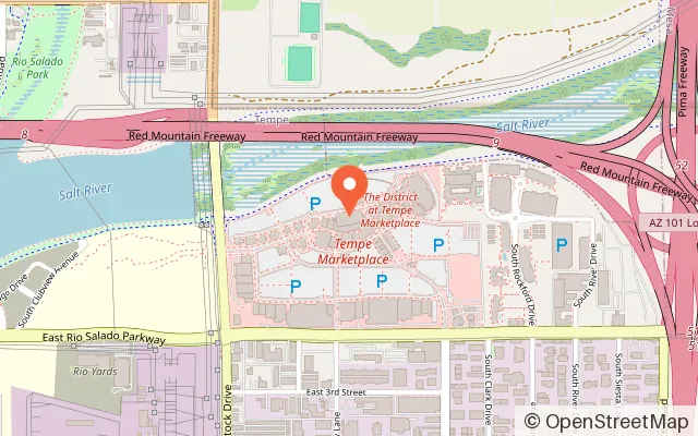 Map showing Dave & Buster's Tempe in Tempe, AZ
