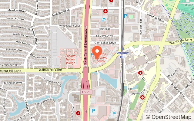 Map showing Movement The Hill in Dallas, TX