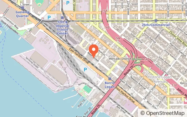 Map showing K1 Speed San Diego in San Diego, CA