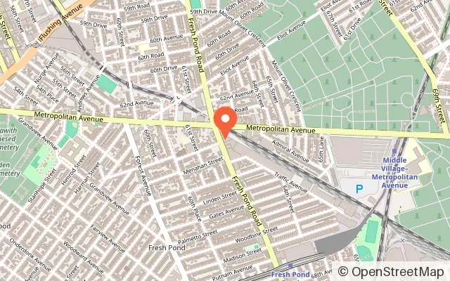 Map showing Kids Fun House in Ridgewood, NY