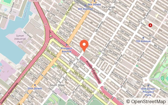 Map showing Good Day Play Cafe in Brooklyn, NY