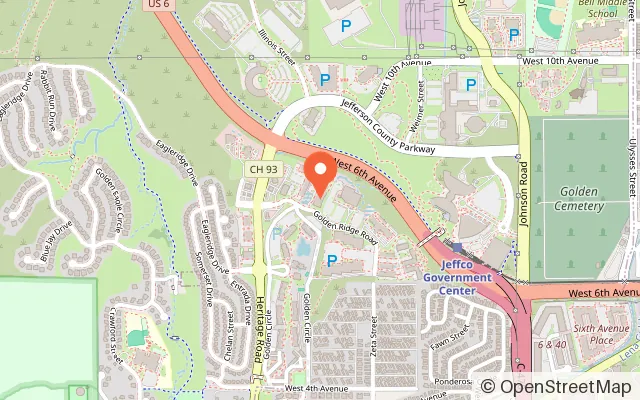 Map showing Movement Golden in Golden, CO
