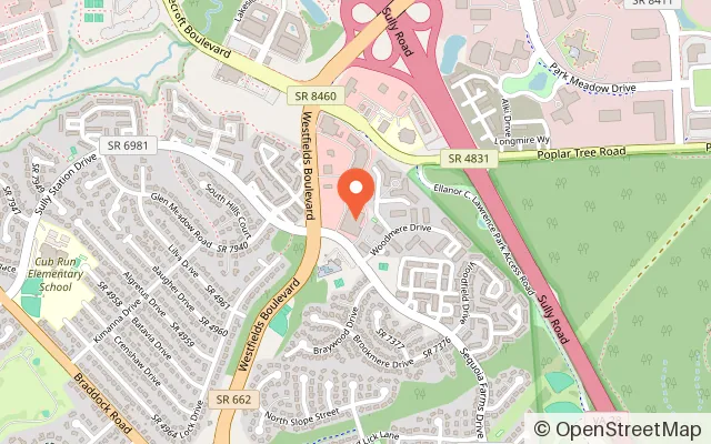 Map showing Fun Land of Fairfax in Centreville, VA