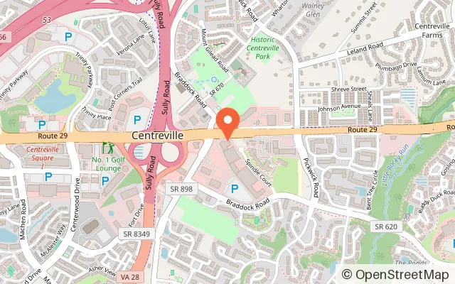 Map showing iBattle Gaming & ESports Center in Centreville, VA