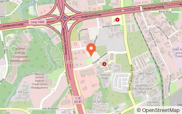 Map showing PopStroke in San Antonio, TX