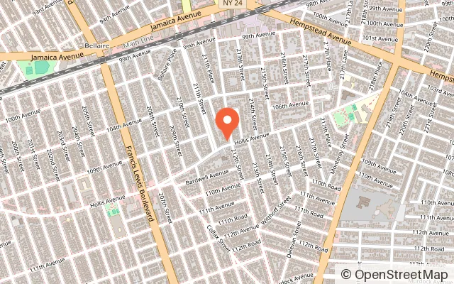 Map showing Believe at Bellaire in Queens Village, NY