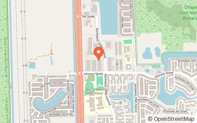 Map showing Rocket World - Playground - Pembroke Pines in Pembroke Pines, FL