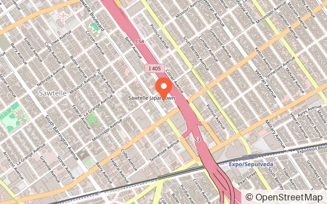 Map showing Cali Claw Arcade Sawtelle in Los Angeles, CA