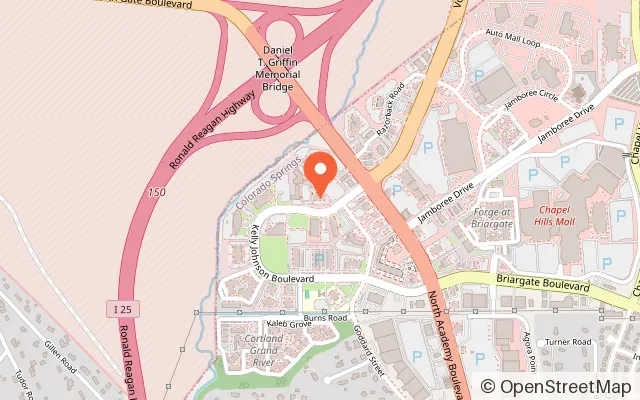 Map showing Little Monkey Bizness in Colorado Springs, CO