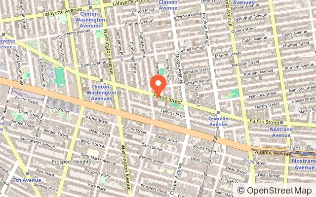 Map showing House of Wonder in Brooklyn, NY