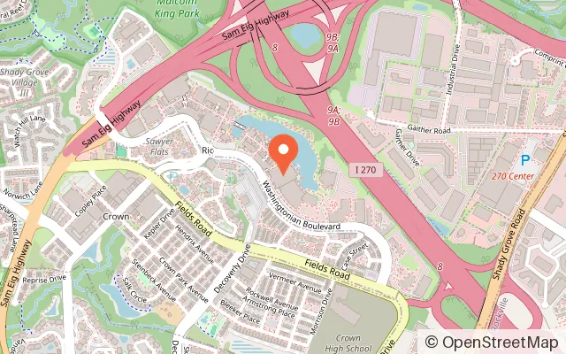 Map showing Dave & Buster's Gaithersburg in Gaithersburg, MD