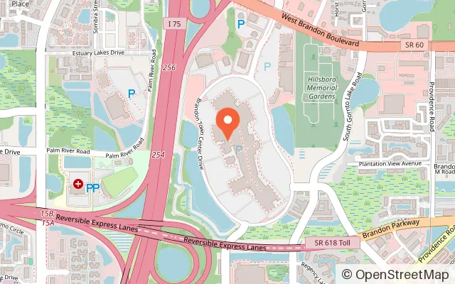 Map showing Happy Hands World in Brandon, FL
