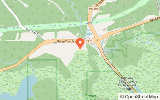 Map showing Golf Zone in Chaska, MN