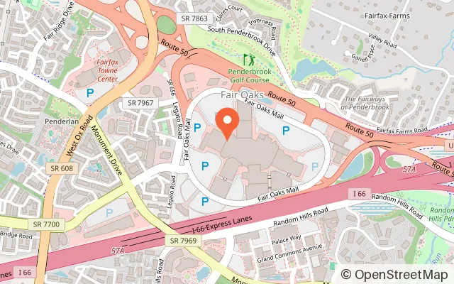 Map showing Kako Claw in Fairfax, VA