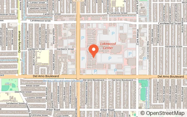 Map showing Imagine City in Lakewood, CA