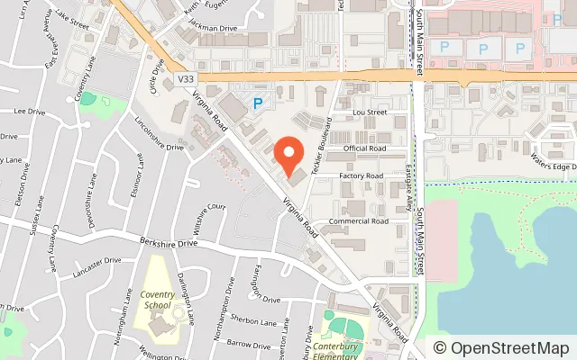 Map showing Xtreme Wheels - Roller Skating & Family Fun Center in Crystal Lake, IL