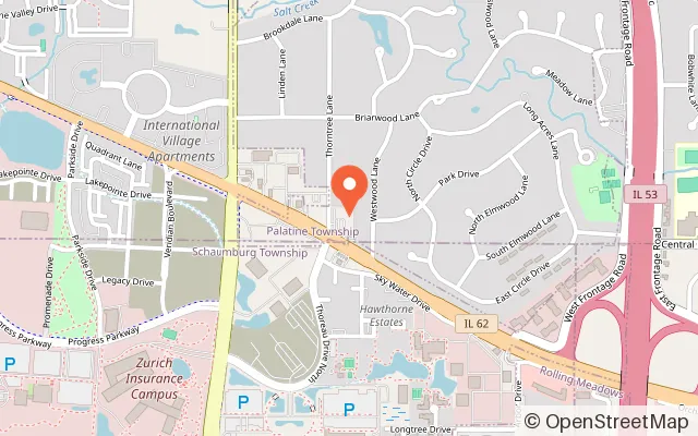 Map showing Life Bar Arcade in Schaumburg, IL