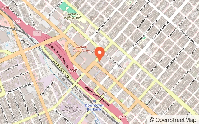 Map showing Super WYLD kids& cafe Indoorplaygound in Burbank, CA