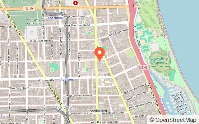 Map showing Big Mini Putt Club in Chicago, IL