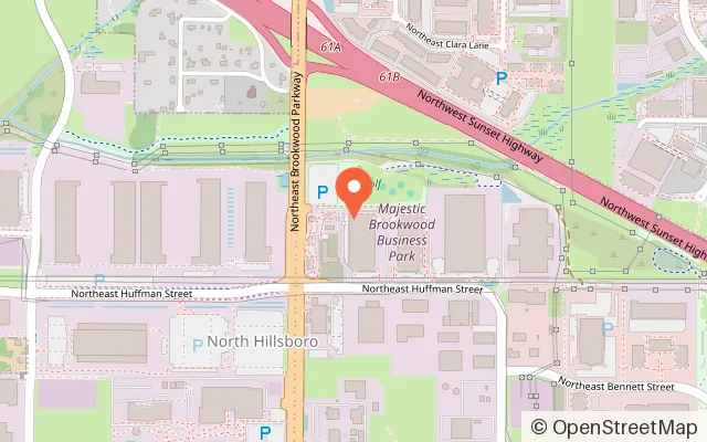 Map showing K1 Speed Portland in Hillsboro, OR