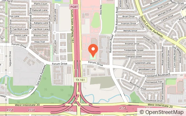 Map showing Andretti Indoor Karting & Games Grand Prairie in Grand Prairie, TX