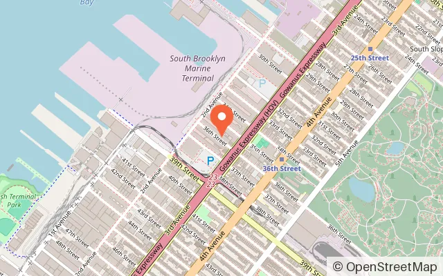 Map showing CREA Interactivity in Brooklyn, NY