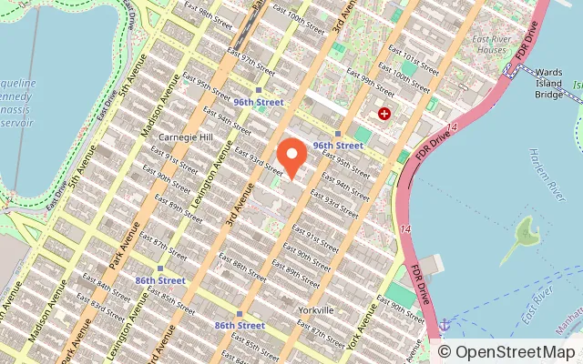 Map showing The Gaga Center in New York, NY